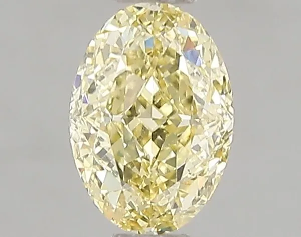 1.07ct OVAL Fancy Intense Yellow VS1 Coloured Lab diamond