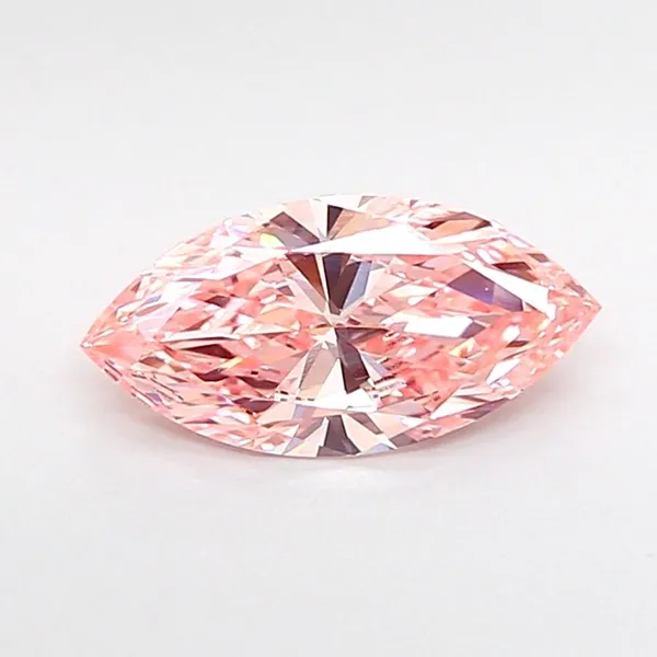 1.05ct MARQUISE Fancy Vivid Pink VVS2 Coloured Lab diamond