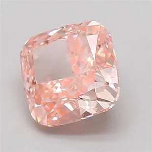 0.73ct CUSHION Fancy Vivid Pink VS1 Coloured Lab diamond