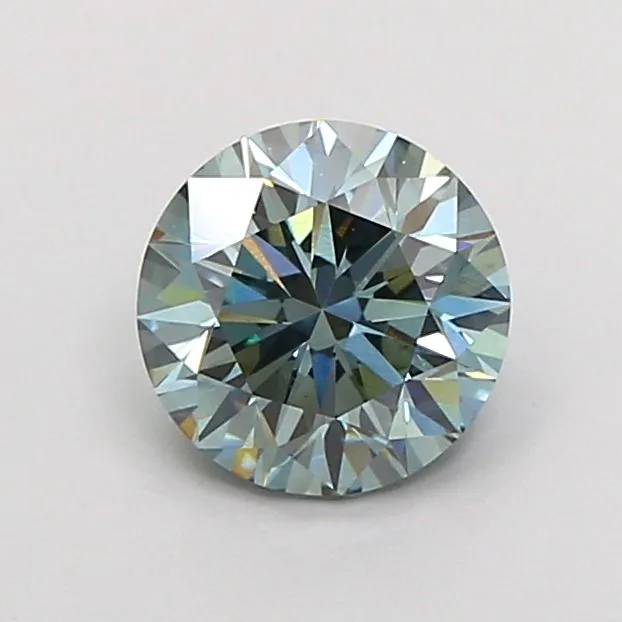 1.06ct ROUND Fancy Intense Blue VS1 Coloured Lab diamond