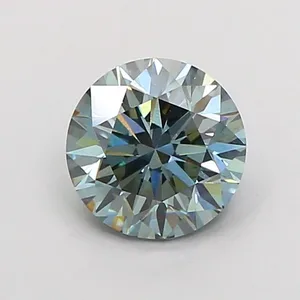 1.06ct ROUND Fancy Intense Blue VS1 Coloured Lab diamond