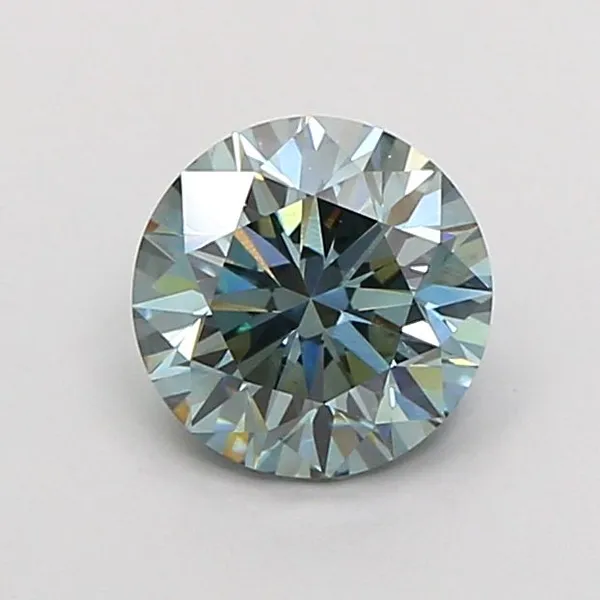 1.06ct ROUND Fancy Intense Blue VS1 Coloured Lab diamond