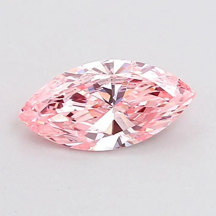 1.00ct MARQUISE Fancy Intense Pink VVS2 Coloured Lab diamond