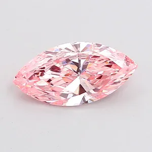 1ct MARQUISE Fancy Intense Pink VVS2 Coloured Lab diamond