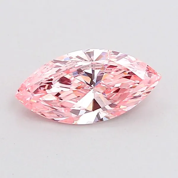 1ct MARQUISE Fancy Intense Pink VVS2 Coloured Lab diamond