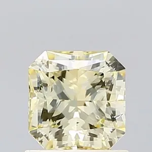 1ct RADIANT Fancy Light Yellow SI1 Coloured Lab diamond