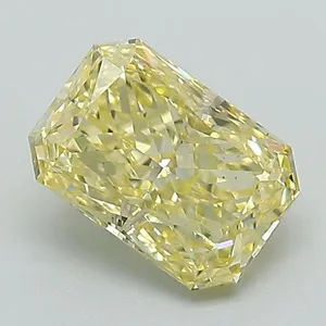 1.19ct RADIANT Fancy Intense Yellow VS2 Coloured Lab diamond