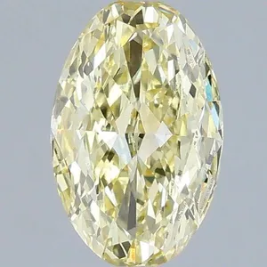 1.01ct OVAL Fancy Intense Yellow VS2 Coloured Lab diamond