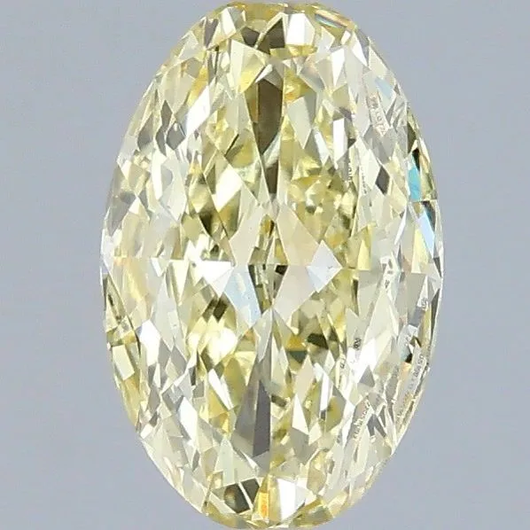 1.01ct OVAL Fancy Intense Yellow VS2 Coloured Lab diamond