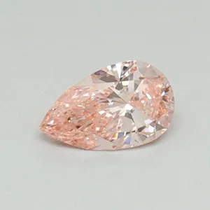 0.33ct PEAR Fancy Vivid Pink SI1 Coloured Lab diamond