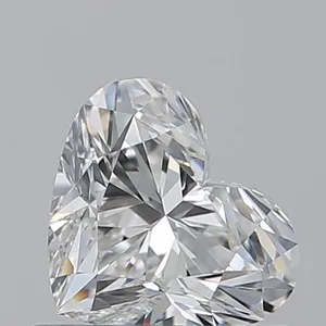 0.73ct HEART G VVS1 Natural diamond
