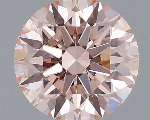 0.61ct ROUND Fancy Intense Pink VVS2 Coloured Lab diamond