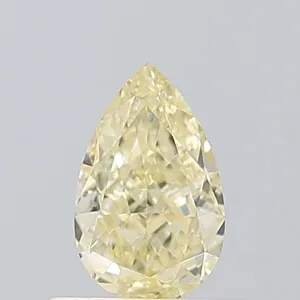 0.48ct PEAR Fancy Light Yellow VVS2 Coloured Lab diamond