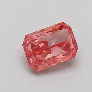 0.59ct RADIANT Fancy Vivid Pink VS1 Coloured Lab diamond