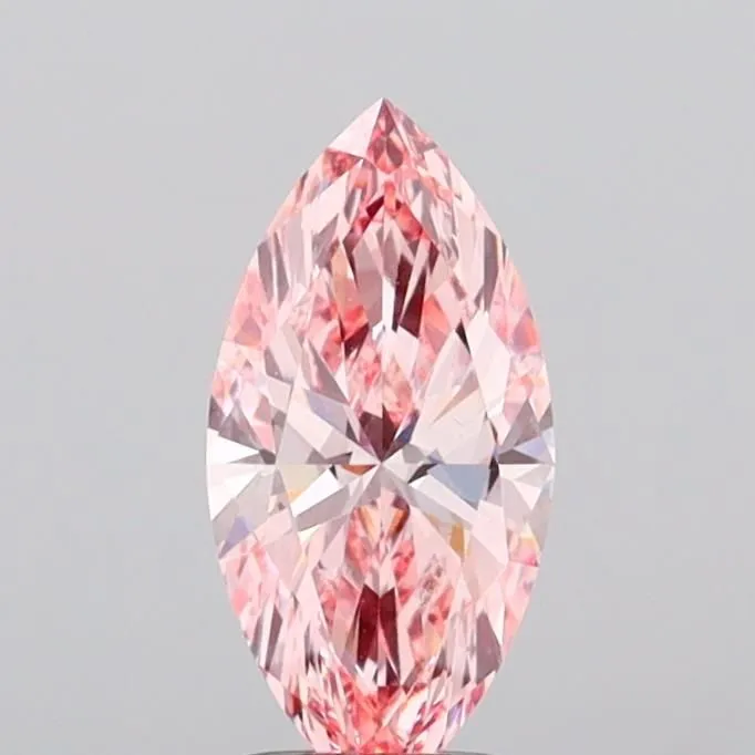 1.99ct MARQUISE Fancy Vivid Pink VS1 Coloured Lab diamond