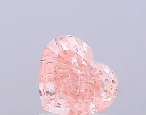 1.01ct HEART Fancy Intense Pink VS1 Coloured Lab diamond