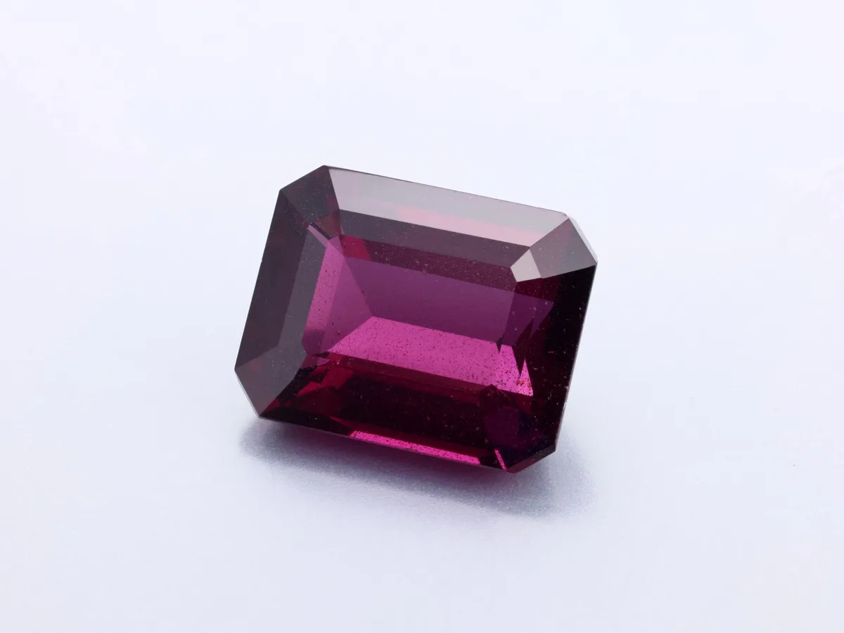 6.72ct Purple Garnet, Emerald Cut gemstone
