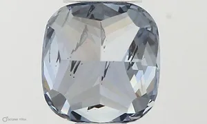 0.58ct CUSHION Fancy Vivid Blue SI1 Coloured Lab diamond