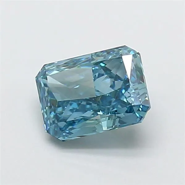 1.32ct RADIANT Fancy Vivid Blue VVS2 Coloured Lab diamond