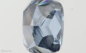 0.54ct CUSHION Fancy Vivid Blue VS2 Coloured Lab diamond