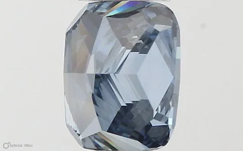 0.54ct CUSHION Fancy Vivid Blue VS2 Coloured Lab diamond