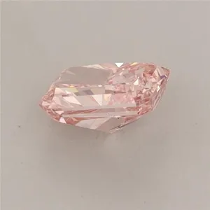 0.6ct RADIANT Fancy Vivid Pink VS2 Coloured Lab diamond