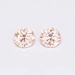1.02ct ROUND Fancy Intense Pink VVS2 Coloured Lab diamond