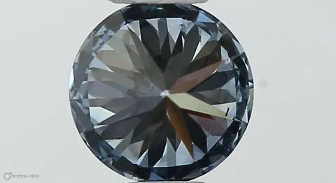 0.38ct ROUND Fancy Intense Blue VS2 Coloured Lab diamond