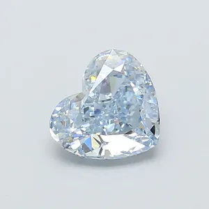 1.32ct HEART Fancy Intense Blue IF Coloured Lab diamond