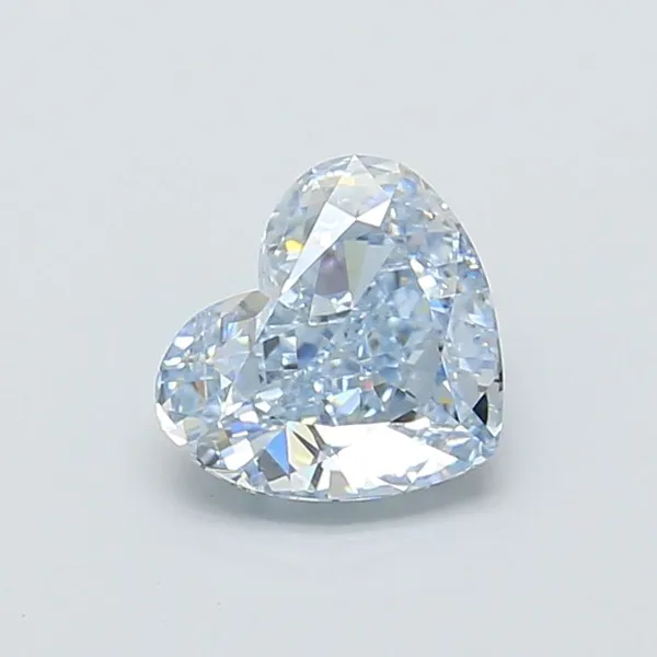 1.32ct HEART Fancy Intense Blue IF Coloured Lab diamond