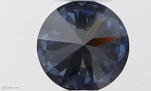 0.4ct ROUND Fancy Vivid Blue SI1 Coloured Lab diamond
