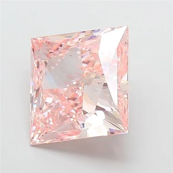 10.00ct PRINCESS Fancy Intense Pink VS2 Coloured Lab diamond