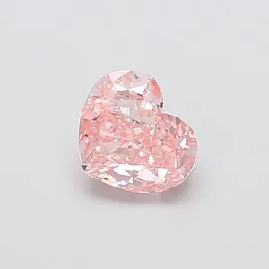 1.51ct HEART Fancy Intense Pink VS2 Coloured Lab diamond