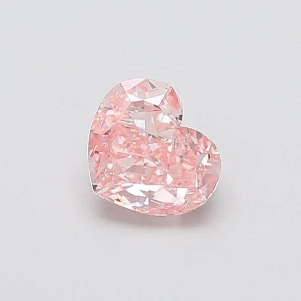 1.51ct HEART Fancy Intense Pink VS2 Coloured Lab diamond