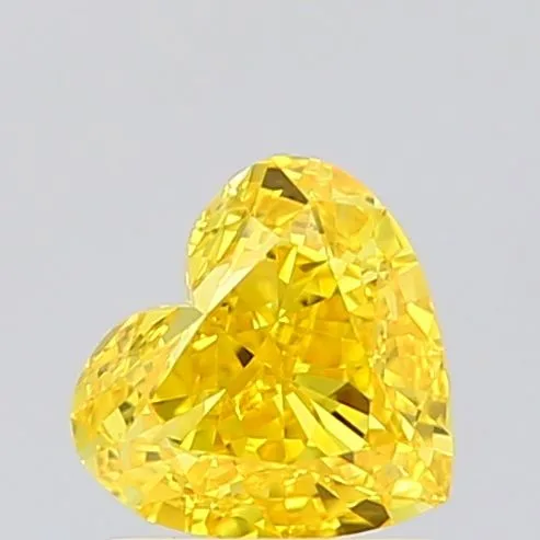 1.03ct HEART Fancy Vivid Yellow VVS2 Coloured Lab diamond
