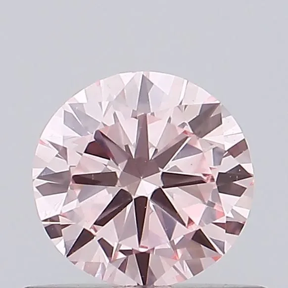0.44ct ROUND Fancy Vivid Pink VS1 Coloured Lab diamond