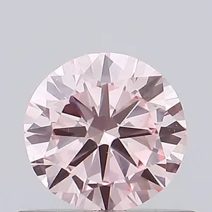 0.44ct ROUND Fancy Vivid Pink VS1 Coloured Lab diamond
