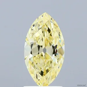 1.67ct MARQUISE Fancy Yellow VS1 Coloured Lab diamond