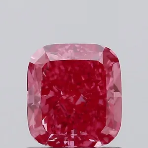 1.02ct CUSHION Fancy Vivid Pink VVS2 Coloured Lab diamond