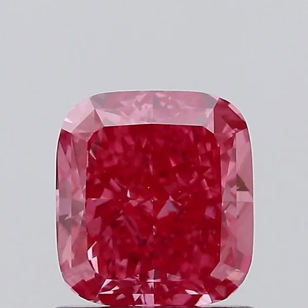 1.02ct CUSHION Fancy Vivid Pink VVS2 Coloured Lab diamond