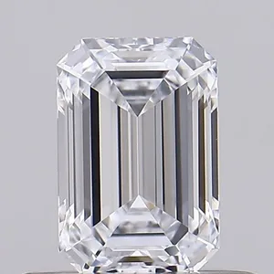 0.55ct EMERALD D FL Lab diamond