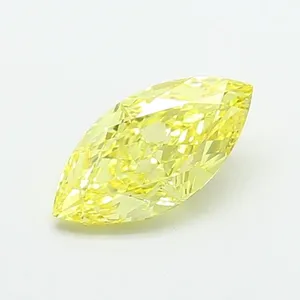 2.03ct MARQUISE Fancy Intense Yellow VVS2 Coloured Lab diamond