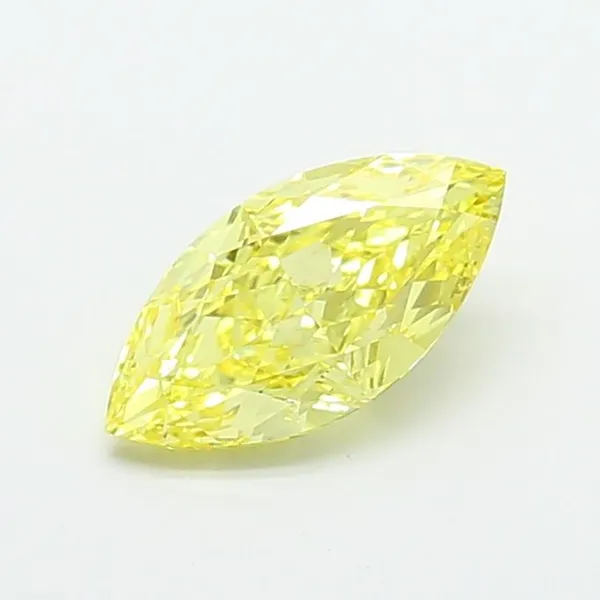 2.03ct MARQUISE Fancy Intense Yellow VVS2 Coloured Lab diamond