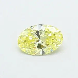 0.39ct OVAL Fancy Intense Yellow VS1 Coloured Lab diamond