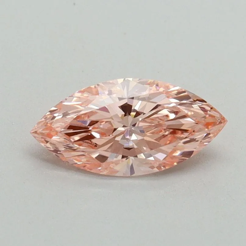 0.58ct MARQUISE Fancy Vivid Pink VS1 Coloured Lab diamond