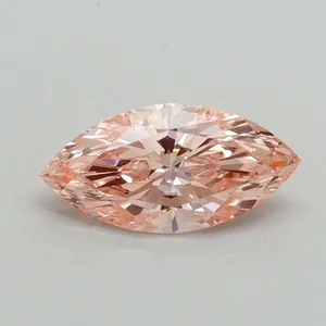 0.58ct MARQUISE Fancy Vivid Pink VS1 Coloured Lab diamond