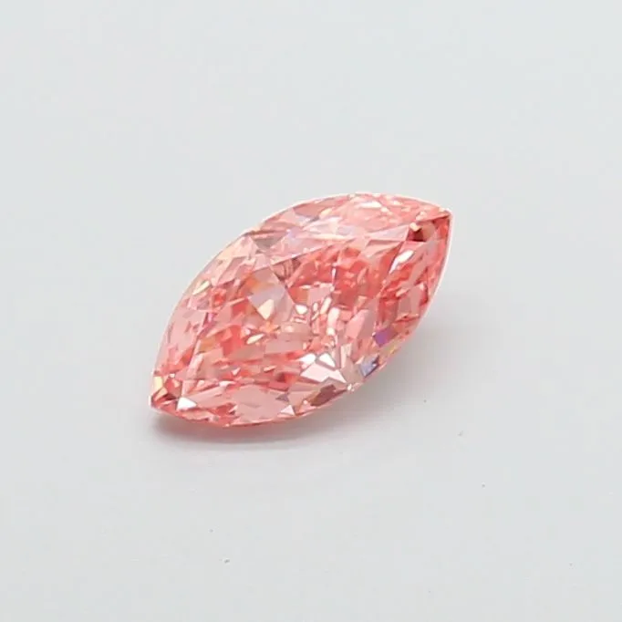 1.01ct MARQUISE Fancy Intense Pink VVS2 Coloured Lab diamond