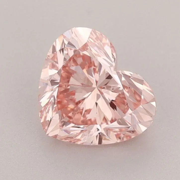 1.35ct HEART Fancy Vivid Pink VS1 Coloured Lab diamond
