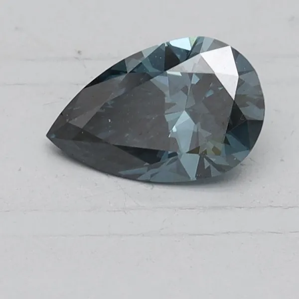 0.5ct PEAR Fancy Deep Blue VS2 Coloured Lab diamond