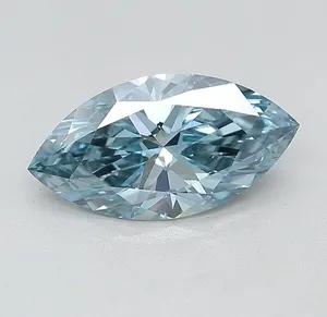 1.98ct MARQUISE Fancy Vivid Blue VVS2 Coloured Lab diamond